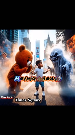 Lakeside Lee on Instagram: "Kids See Ghosts in Times Square, New York 🗽👻 ✨ Featuring “Kids See Ghosts” by Kanye & Kid Cudi 🧸 • • • • #Kanye #kidcudi #ye #rap"