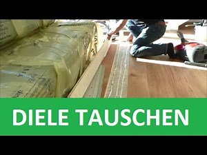 Parkett reparieren - Einzelne Diele Tauschen