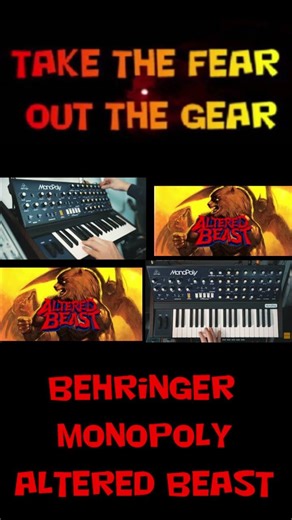 Behringer Monopoly altered beast #behringer #miamivice #korg #musicproducer #synth #music #korgm1