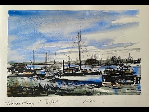 SKETCHBOOK TOUR! Let me know if you'd Like tutorials on watercolor landscape Sketching & Painting