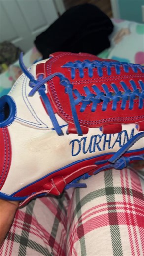 Literally my brand new glove I’ve used in only one game it’s literally not even fully broken in. I really need to get back into playing softball bc I miss it so much like it’s bad!!!