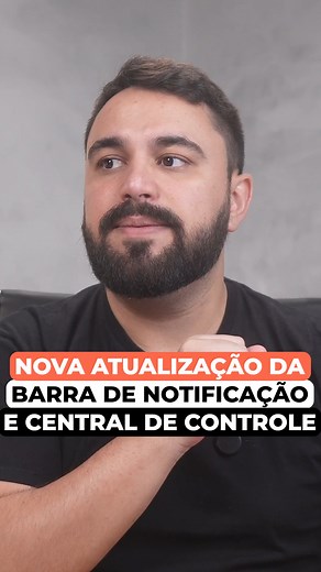 NOVA ATUALIZAÇÃO DA BARRA DE NOTIFICAÇÃO E CENTRAL DE CONTROLE DO CELULAR ANDROID #atualização #android #centraldecontrole #notificação #celular #idosos #dicasdecelular #simplificandocelular | Bruno Siqueira - Simplificando Celular