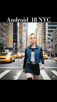 ANDROID 18 In Real Life?! 🤯 Dragon Ball Z AI Art Takes NYC Streets!