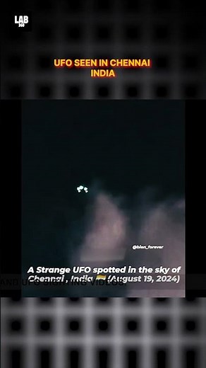 Mysterious UFO Caught On Camera In Chennai, India! #shorts #lab360 #alien