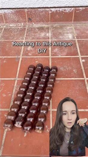 Reacting to this antique diy! #furnituremakeover #antiques #reactionshorts #candlesticks #diydecor