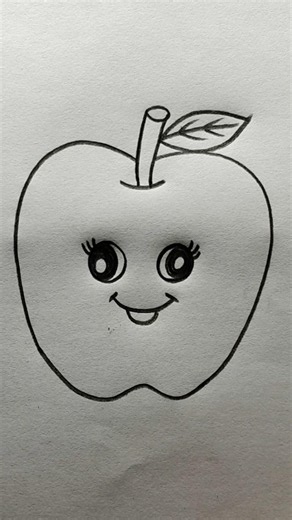 Drawing Pictures- Part 109 #drawing #apple #numberdrawing #art #tipsclub