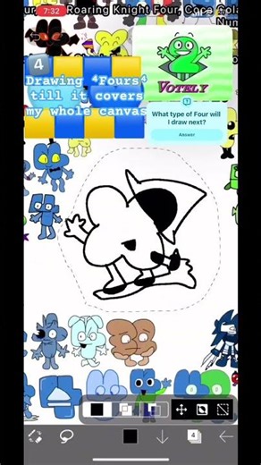 Four #tpot21 #tpot #yoy #givemebackmykids #osc #objectshows #drawing #xfohv #algebraliens #bfb #4 #x