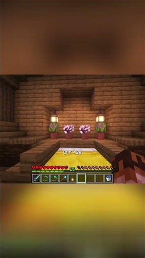 Minecraft Master Bedroom Tour: Armor, Fancy Bed & Ceiling! #shorts