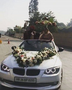 Here comes the coolest bride.. Quirkiest Bridal entry we have ever...