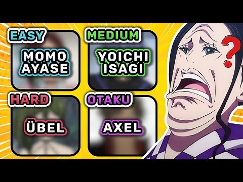 ❓ Guess the Anime by its CHARACTERS' Names🔥 Anime Quiz 🔊