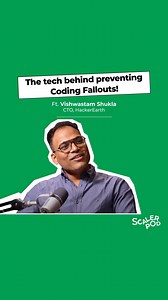 Fall-outs in coding are common, but being prepared for the worst-case scenario stands more important. In this ScalerPod episode, Vishwastam Shukla, CTO of HackerEarth, talks in-depth about the importance and technicalities behind preventing such fallouts in coding and developing the platform. #SCALER #ScalerPod #softwaredevelopment . . . . . . [SCALER, Scaler Pod, HackerEarth, Software Development, Coding, Fallouts, CTO, Tech Podcast] | SCALER