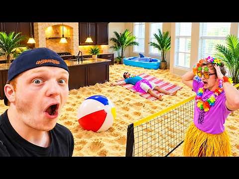 TURNING MY HOUSE INTO A BEACH! - EXTENDED