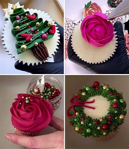 168K views · 5.6K reactions | Christmas Party Cupcake Decorating Ideas :) | Simple Crafts | Facebook