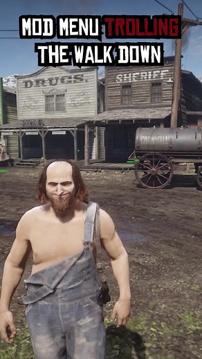 Mod Menu Trolling - The Walk Down #rdr2 #rdr #gta #gtarp #gta5 #rdrrp #funnyvideos #reddeadredemption2 #foryou #foryoupage #fypシ #gamingvideos #pcgaming #gaming