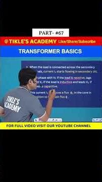 TRANSFORMER BASICS IN ELECTRICAL ENGINEERING (PART 67) #shorts #tiklesacademy