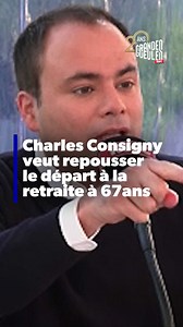 🔴 Charles Consigny veut repousser le départ à la retraite à 67 ans et pointe du doigt les retraités "en pleine forme". | Grandes Gueules RMC