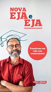 📌 INSCRIÇÕES ABERTAS! É hora de tirar seus planos do papel. Conclua a educação básica no Sesi São Paulo. Faça sua inscrição na Nova EJA ou EJA Profissionalizante: https://bit.ly/rdEducacaoEjaSesi Se tiver dúvida entre em contato com o Sesi-SP: 📞 0800 876 8894 📲 WhatsApp: (11) 98125-6775 🗓 Horário de atendimento: das 8h às 17h - de segunda a sexta-feira | Sesi São Paulo