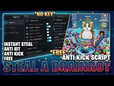 BEST Steal A Brainrot Script 2026 | Auto Fast Steal + Duel Win | No Key + Free 🎯