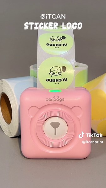 𝐏𝐞𝐫𝐢𝐩𝐚𝐠𝐞 𝐕𝐬 𝐒𝐭𝐢𝐜𝐤𝐞𝐫 🧸 ออกแบบสติ๊กเกอร์โลโก้ได้ง่าย กับเครื่องปริ้นหมีพกพาไร้หมึก พร้อมส่งแล้วจ้าา📦🫶🏻✨ #iTCAN #เครื่องปริ้นเตอร์หมี #peripage #เครื่องปริ้นพกพา #สติ๊กเกอร์ #สติ๊กเกอร์โลโก้ #เครื่องปริ้น #cyberwednesdaydeals #ดีลดีวันพุธ