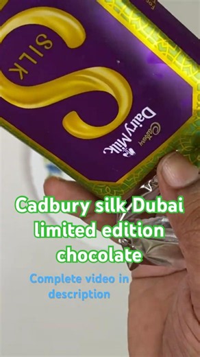 Cadbury silk Dubai limited edition Chocolate ASMR Short #kunafachocolate #asmr #chocolate #silk