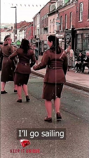 Beyond the Sea- The Ronnies girls dance in the street!- a magical 1940s Celebration