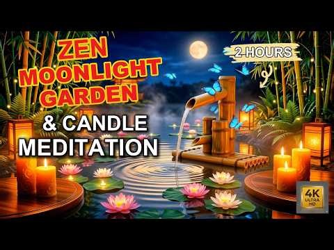 Zen Garden with Pool & Meditation Area: Deep Relaxation Sanctuary (4K)