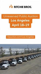 Don't miss the opportunity to bid on over 65 Peterbilt 348 dump trucks selling in our Los Angeles auction on April 18 & 19. These trucks are available for immediate inspection at Ritchie Bros. Los Angeles yard. For more info and to register to bid visit: https://ow.ly/QBy350RfkNF See less | Ritchie Bros.
