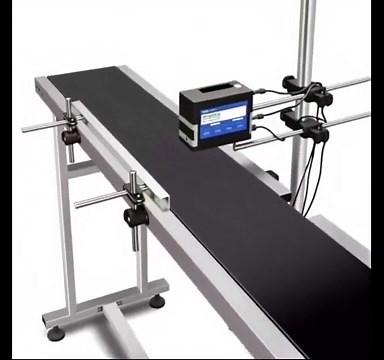 Batch Coding Machine Conveyor Belt with Inkjet Printer | Industrial Product Marking