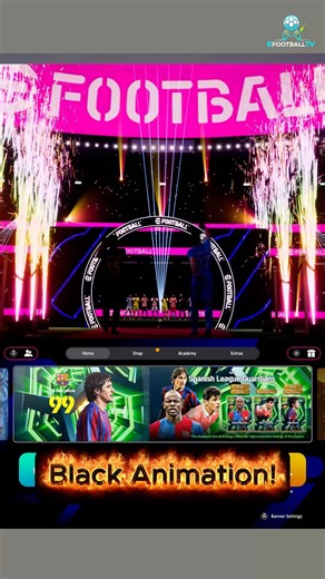 eFoootball 2026 | Black animation pack opening #shorts #efootball #efootball2026