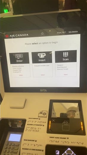 How to use air Canada self print boarding pass