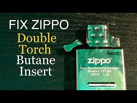 How To Fix Zippo Double Torch Butane Insert