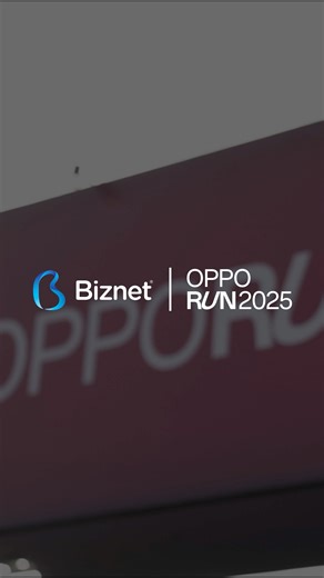 Welcome to OPPO Run 2025! Biznet hadir sebagai Official Internet Provider memastikan segala aktifitas digital baik untuk peserta maupun operasional berjalan lancar! Dengan Bandwidth Besar dan Upload Download Simetris semua kegiatan digital dapat berjalan lancar tanpa drama ;) #pakeBiznet | Biznet Home