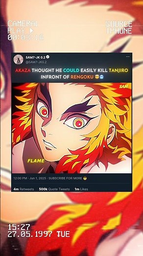 Rengoku In Serious Mode 🤯🥶 #demonslayer #rengoku #tanjiro #fyp #kny #shorts #amv