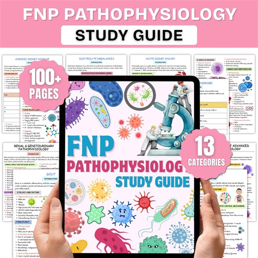 FNP Pathophysiology Study Guide | Advanced Pathophysiology NP | Nursing Study Guides | Digital + Printable | 2026 Edition - Etsy Australia
