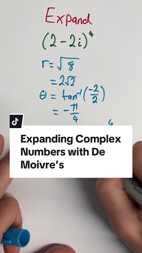 Expanding Complex Numbers using De Moivre's Theorem