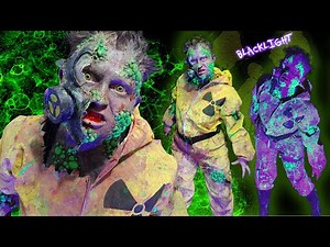 RADIOACTIVE ZOMBIE! DIY Fake Latex Wounds and Turn Hazmat Suit into Post-Apocalyptic look!