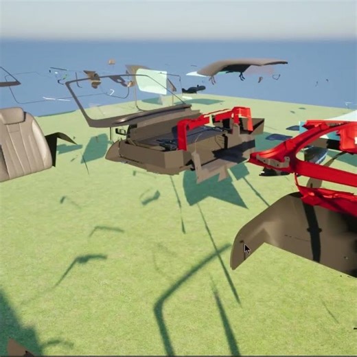 Full Car Disassembly: This 3D Animation is So Relaxing!