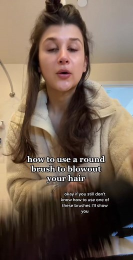 learning to blowout your own hair is life changing #hairblowouttutorial #salonblowout #roundbrush #hairtutorial #blowouthair #blowout #hairinspo