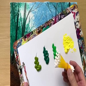 Painting Deep Woods / Acrylic Painting Techniques / Drawing Forest | Art Video