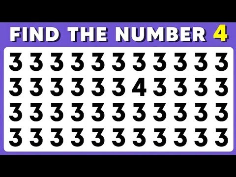Find the ODD One Out - Numbers and Letters Edition Easy, Medium, Hard, Extreme 30 levels