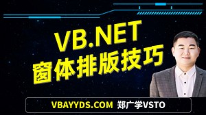 7.4 VB.NET窗体控件布局技巧基础入门 郑广学VSTO