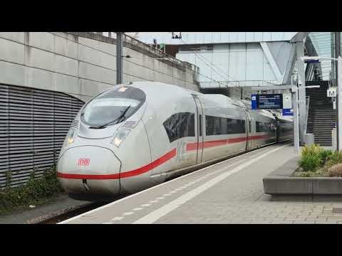 ICE 3Neo 8040 vertrekt als tr128, Frankfurt (M) Hbf - Amsterdam CS. Arnhem, 02-04-2026