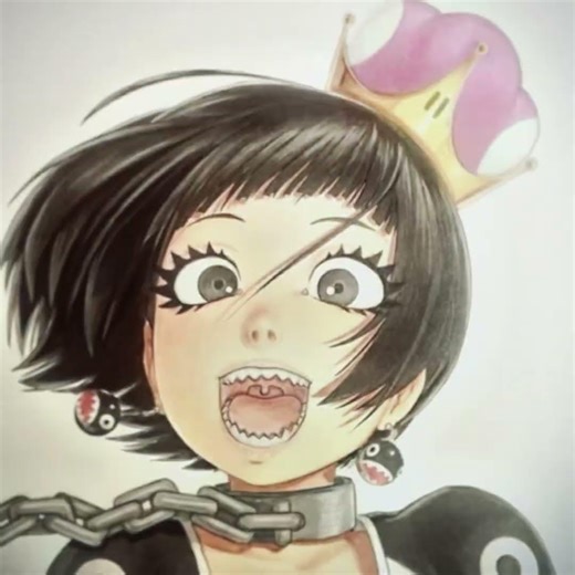 I love his art #fypシ゚viral #art #booette #chompette #mario #suppermariobrothers #trendingshorts