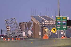 Baltimore bridge collapses after powerless cargo ship rams into support column; 6 presumed dead