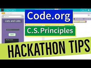 Code.org Lists Hackathon Tutorial - Printing, Searching and Creating - CS Principles Unit 5