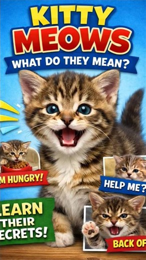 Decode Your Kitten's Meows! #shorts #facts