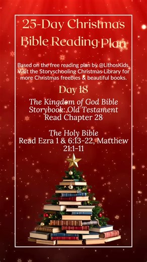 Did you know…? You can start the 25-Day Christmas Bible Reading Plan now and enjoy with your family anytime ⭐️ #Remember… Jesus is not just for Christmas. We can celebrate Him every day of the year ⭐️ A beautiful Christmas Bible Reading Plan that follows the story of Jesus from Genesis through to Revelation ⭐️ #storyschooling #lithoskids #homeschoolbible #bestkidsbible #bestchildrensbible #storybookbible #readthewholebible #christianhomeschooling #Christmasreading #christmasbiblereadingplan | St
