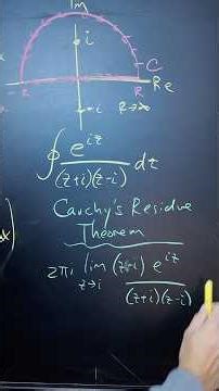 An example of contour integration. #mathematics #calculus #integral
