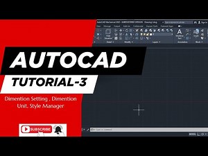 AutoCAD Tutorial-3 | Dimension Setting | Text Style | Dimension Unit & Tolerance #autocad #cad