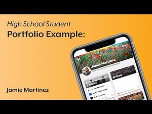 High School Student Portfolio Example: Jamie Martinez